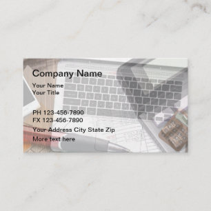 Fond de carte de visite de comptable
