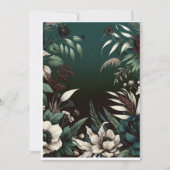 Fond de carte d'invitation de mariage botanique lu (Devant)