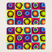 Fond de cercles colorés (Devant & derrière)