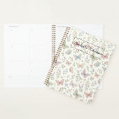 Fond de couverture de cahier floral papillon paste (Devant avec enveloppe)