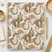 Fond de couverture de carnet botanique abstrait bo
