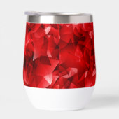 Fond de cristal géométrique abstrait rouge (Droite)