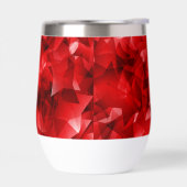Fond de cristal géométrique abstrait rouge (Gauche)