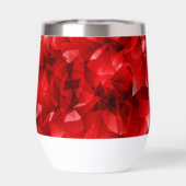 Fond de cristal géométrique abstrait rouge (Arrière)