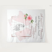 Fond de décoration de mariage élégant / Tapisserie (Devant (Horizontal))