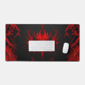 Fond de jeu futuriste noir et orange cool (Clavier et souris)