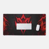 Fond de jeu futuriste noir et orange cool (Clavier et souris)