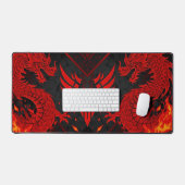 Fond de jeu futuriste noir et orange cool (Clavier et souris)