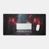 Fond de jeu futuriste noir et rouge cool (Clavier et souris)