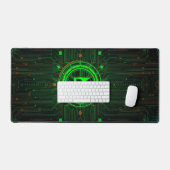 Fond de jeu futuriste noir et vert cool (Clavier et souris)