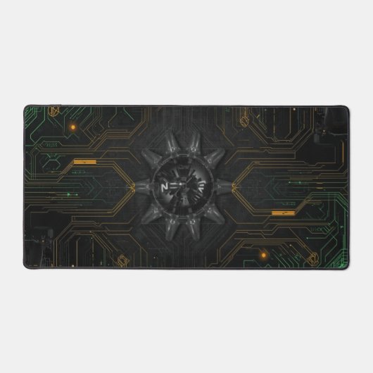 Fond de jeu futuriste noir et vert cool (Recto)