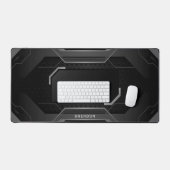 Fond de jeu géométrique noir et gris (Clavier et souris)