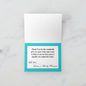 Fond De Ligne Turquoise Ombre Bande De Carte de re (Intérieur)