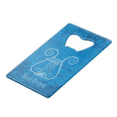 Fond de lyre bleue (Devant Angle)