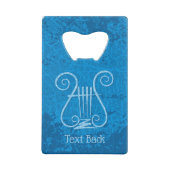 Fond de lyre bleue (Dos)