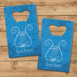 Fond de lyre bleue