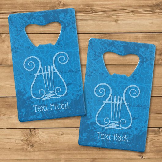 Fond de lyre bleue
