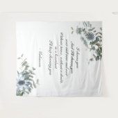 Fond de mariage | Tapisserie de mariage | Floral b (Devant (Horizontal))