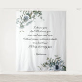 Fond de mariage | Tapisserie de mariage | Floral b (Devant)