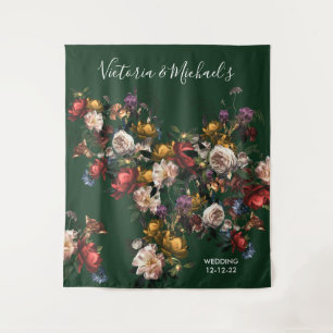 Fond de mariage tapisserie florale Rembrandt photo
