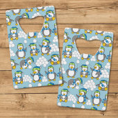 Fond de petits pingouins