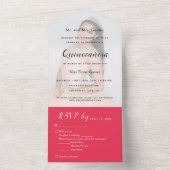 Fond de photo rouge vif Invitation à l'événement R (À l'intérieur)