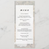 Fond de photo transparent moderne Menu de mariage (Devant)