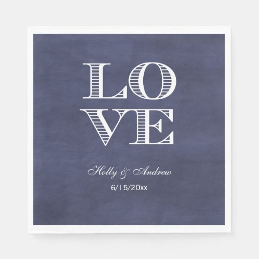 Fond de tableau noir Navy, serviettes en papier bl (Devant)