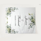 Fond de tapisserie de mariage à l'eucalyptus (Devant (Horizontal))