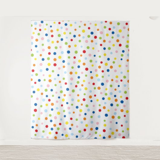 Fond de tapisserie de photo avec confettis (Devant)