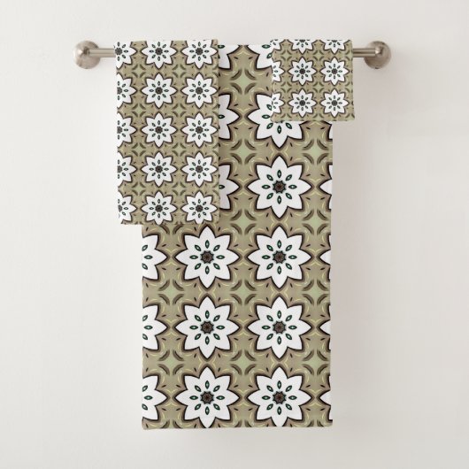 Fond décoratif beige à motifs (En situation)