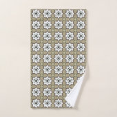 Fond décoratif beige à motifs (Serviette à main)