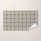 Fond décoratif beige à motifs (Serviette à main)