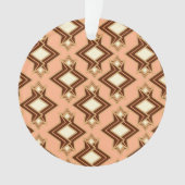 Fond d'écran Art Déco Motif, corail et Brown (devant)