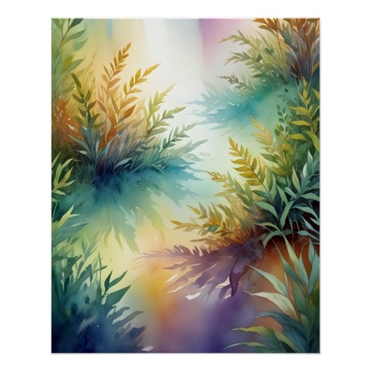 Fond d'écran de poster de feuille abstraite Arbre (Devant)