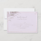 Fond DIY Mauve Palms de PixDezines RSVP (Dos)