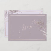 Fond DIY Mauve Palms de PixDezines RSVP (Devant / Derrière)