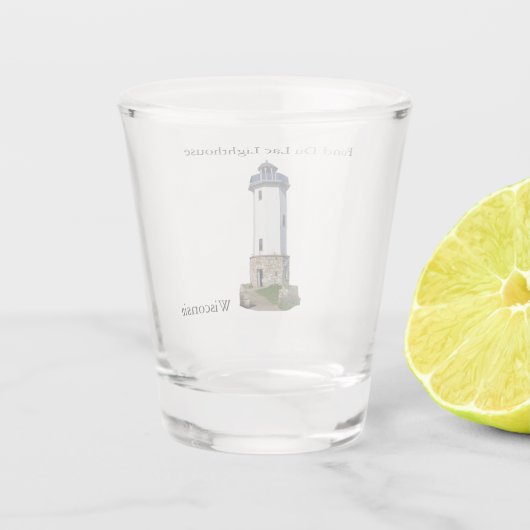 Fond Du Lac Lighthouse en verre tourné (Dos)