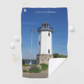 Fond Du Lac-vuurtoren golfhanddoek (Insitu)