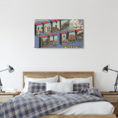 Fond du Lac, Wisconsin - Large Letter Scenes Canvas Afdruk (Insitu (Slaapkamer))