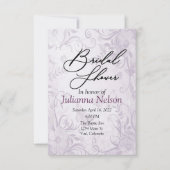 Fond floral pour invitation violet (Devant)