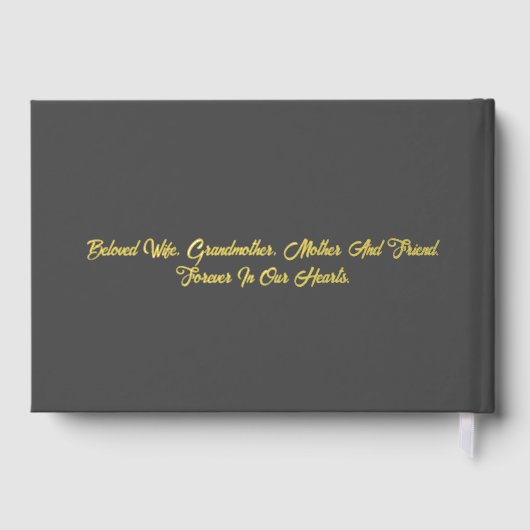 Fond funéraire minimaliste simple (Verso)