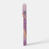 Fond Marbre Violet Avec Veines D'or (Côté gauche)