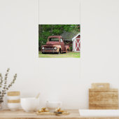 Fond Memories – The Old Red Truck - Poster (Cuisine)