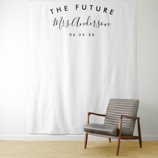 Fond nuptial minimal - Décor de fête - Tapisseries (En situation)