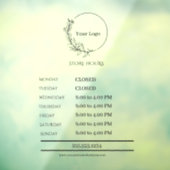 Fond opaque blanc Autocollant pour fenêtre de maga (Feuille 3)