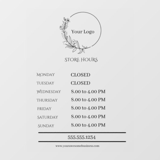 Fond opaque blanc Autocollant pour vitres de magas (Feuille)