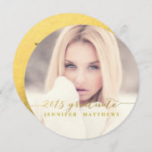 Fond or simple | Invitation de la fête de graduati (Devant / Derrière)