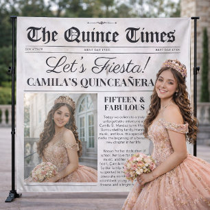 Fond personnalisé pour Quinceañera Tapisserie de j