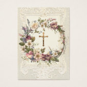 Fond religieux Crucifix Floral Wreath (Devant)